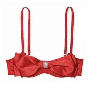 Victoria's Secret Dream Angels‎ Unlined Bling Bow PUSH-UP Bra 38DD NWT